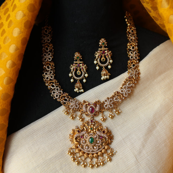 Cleaance Antique short necklace with earrings SS106432