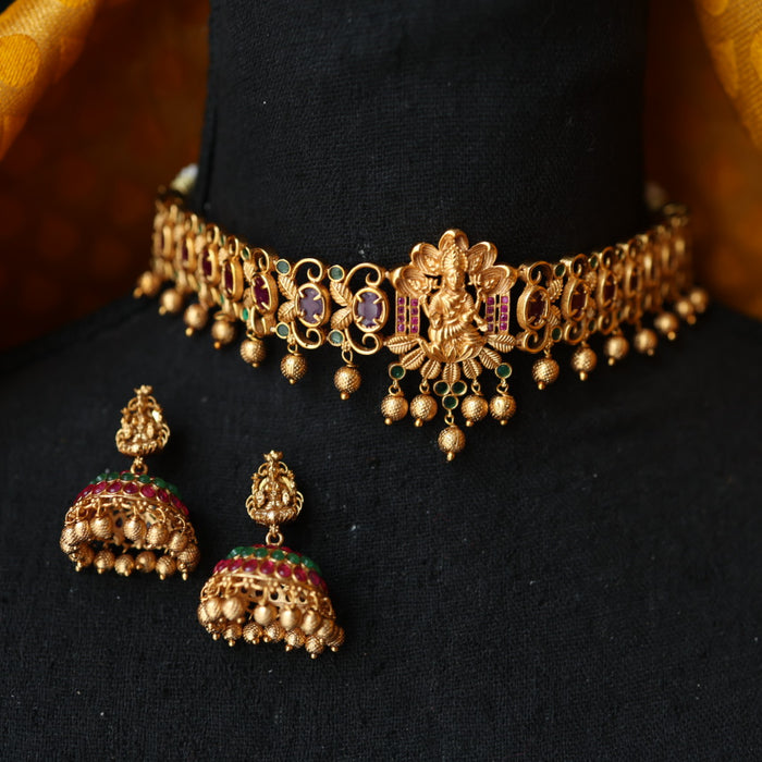 Antique choker necklace and earrings CCB1687
