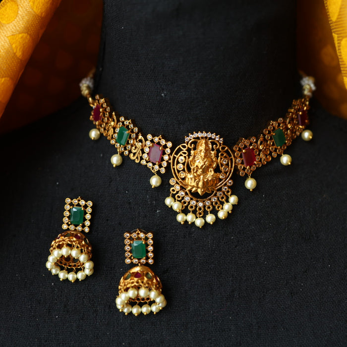Antique choker necklace and earrings CCB1692