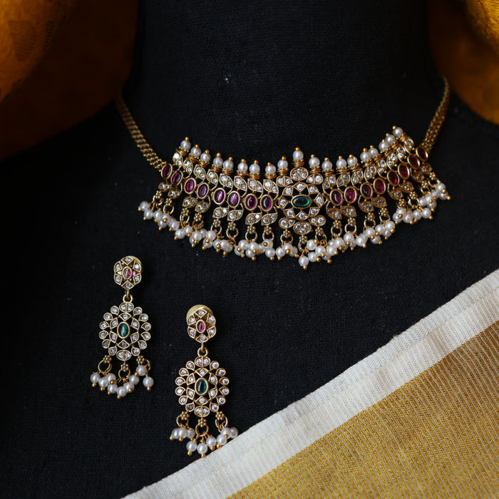 Antique choker necklace and earrings CCB1747