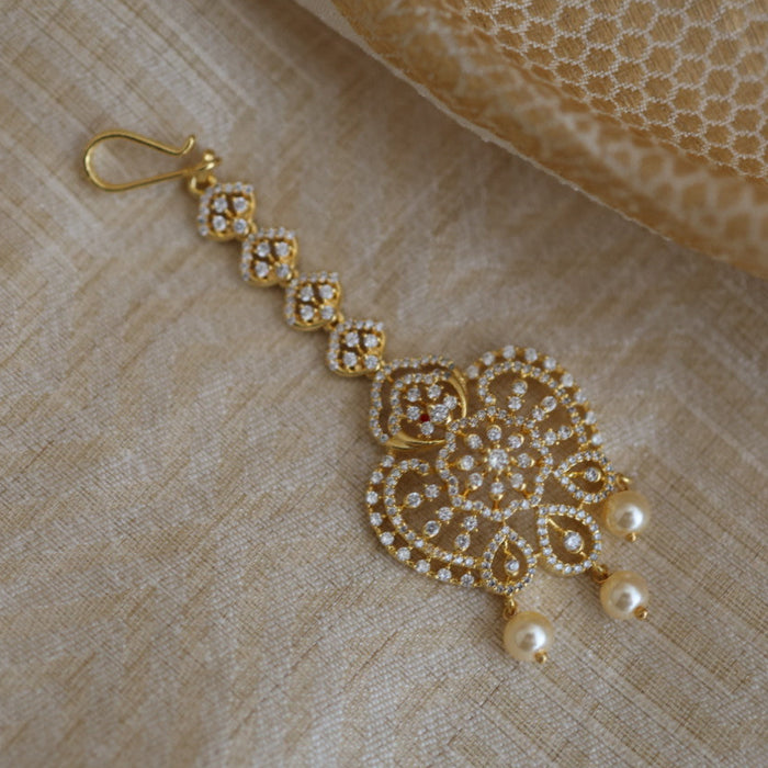 Trendy stone and pearl maang tikka TH278