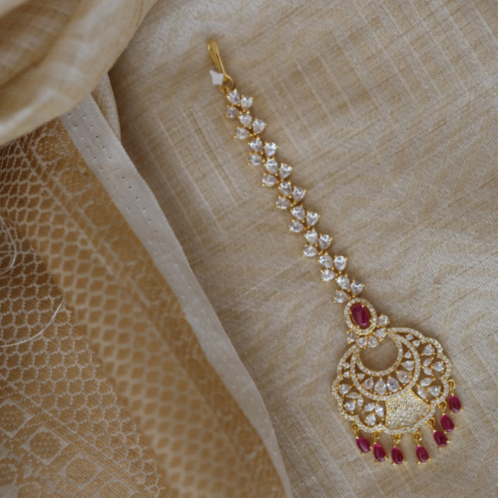 Trendy stone and pearl maang tikka TH77