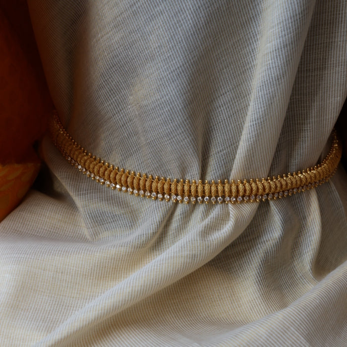 Heritage gold plated long necklace/ waictchain HL456