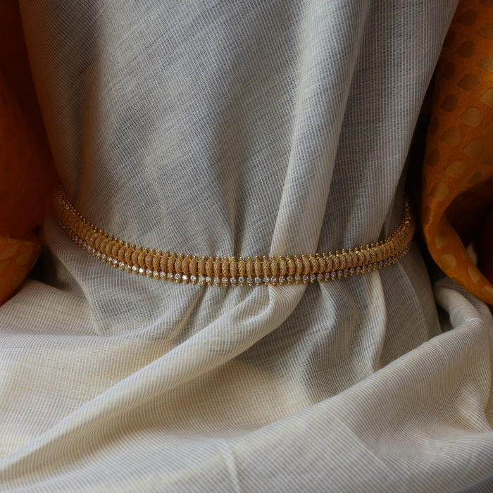 Heritage gold plated long necklace/ waictchain HL456