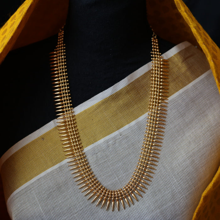 Heritage gold plated long necklace HL456