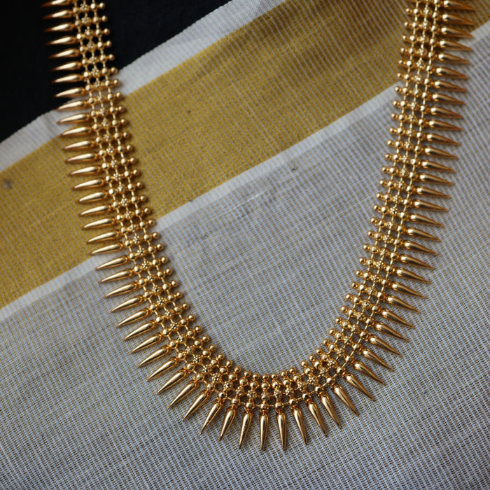 Heritage gold plated long necklace HL456
