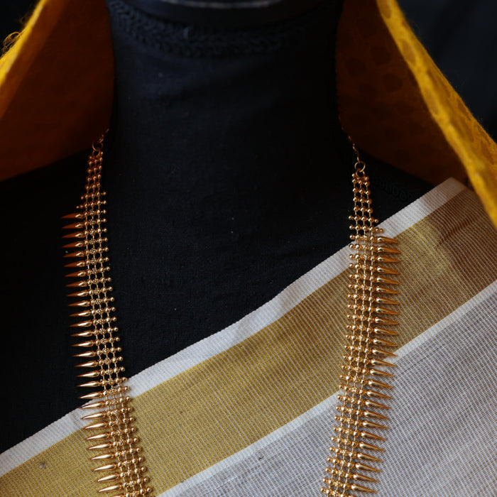 Heritage gold plated long necklace HL456