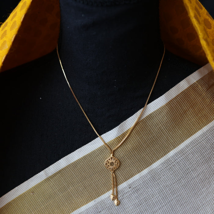 Heritage gold plated short necklace H3001
