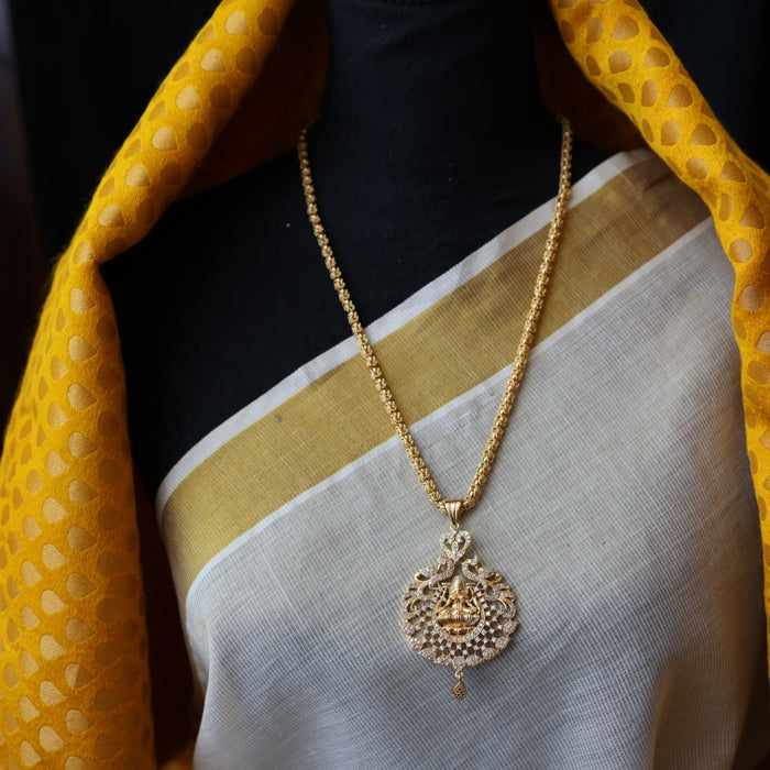 Heritage gold plated padakam long chain HP987