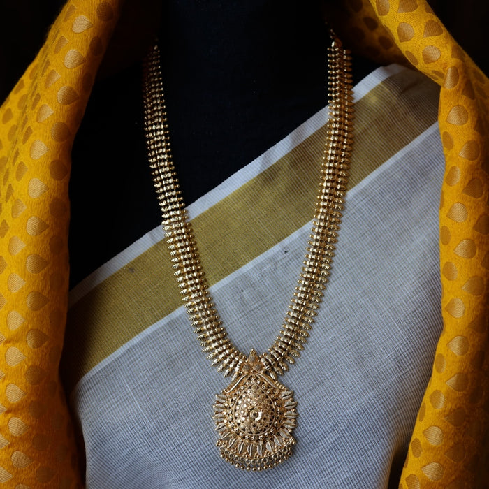 Heritage gold plated long necklace HL891