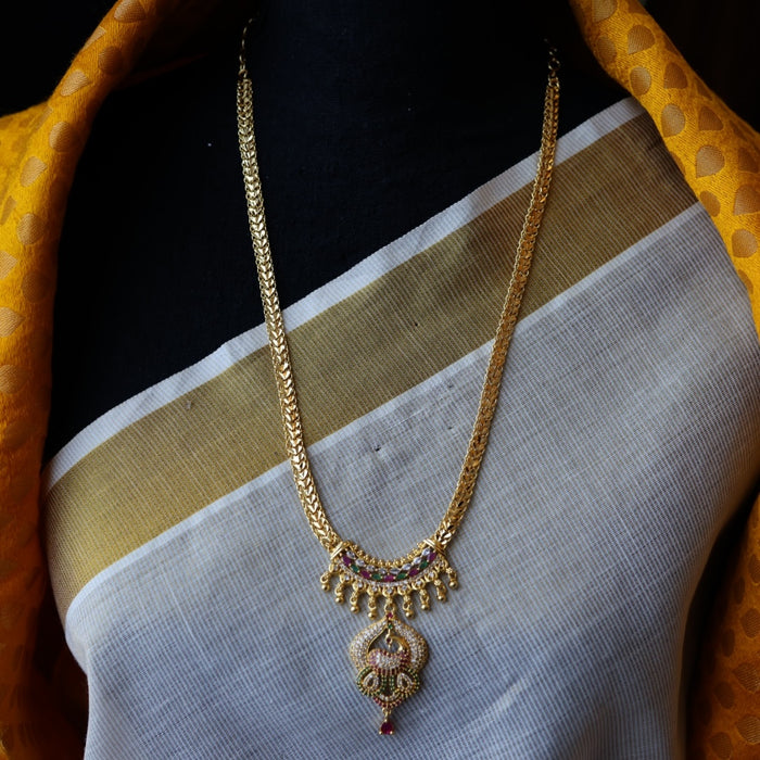 Heritage gold plated short necklace H567