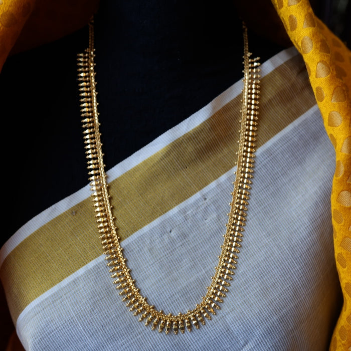 Heritage gold plated long necklace HL356