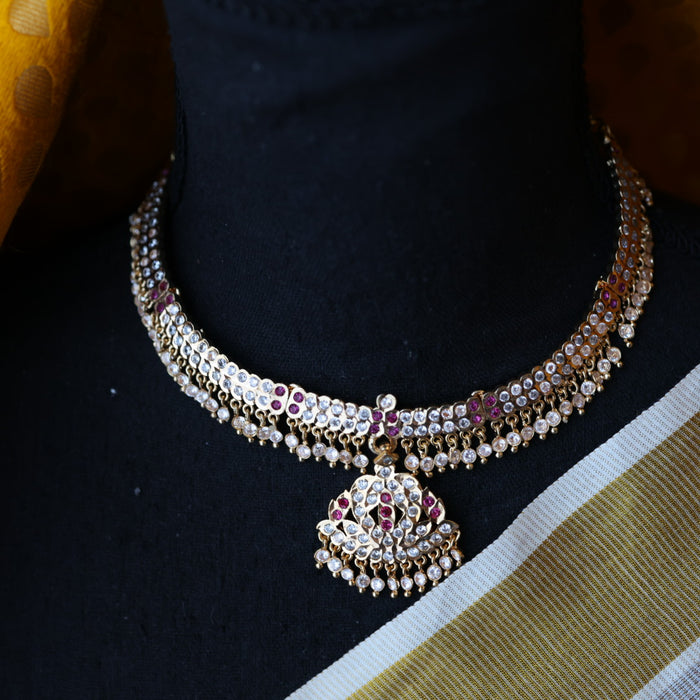 Heritage gold plated short necklace H257