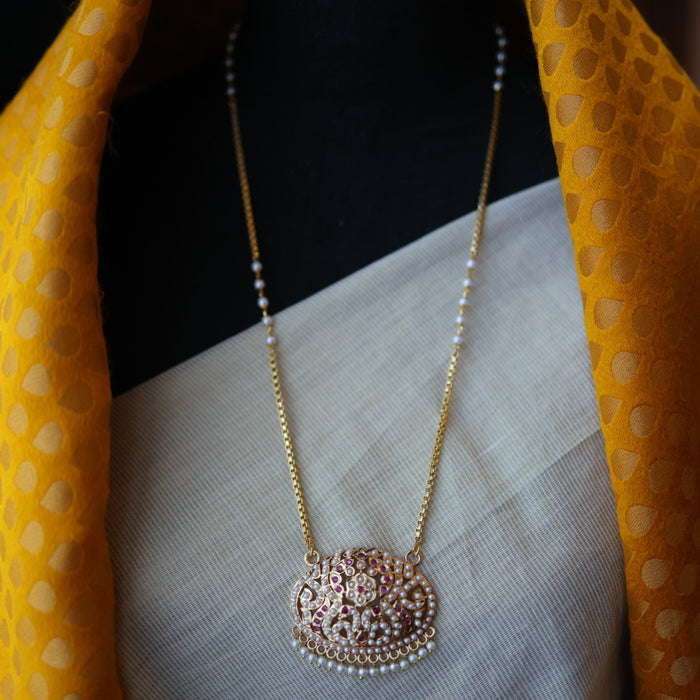 Heritage gold plated padakam necklace HP6111