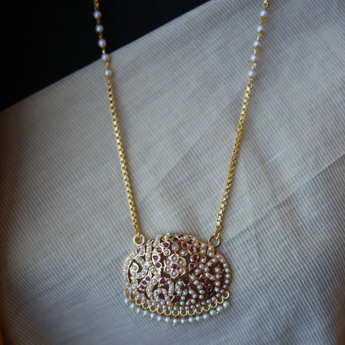 Heritage gold plated padakam necklace HP6111