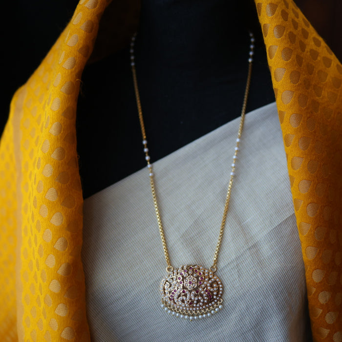 Heritage gold plated padakam necklace HP6111
