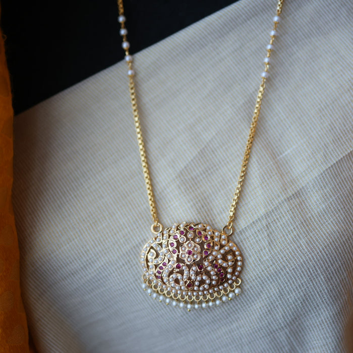 Heritage gold plated padakam necklace HP6111