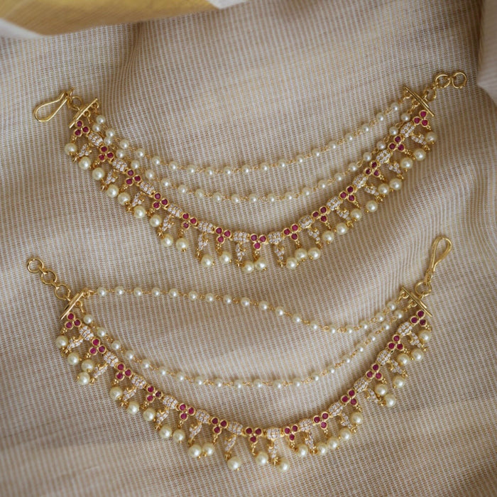 Heritage 3 layer gold mattal ear accessories HM112