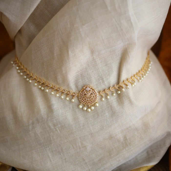 Heritage gold plated pearl waistchain HW34556