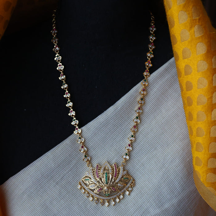 Heritage gold plated padakam shopt necklace H5178