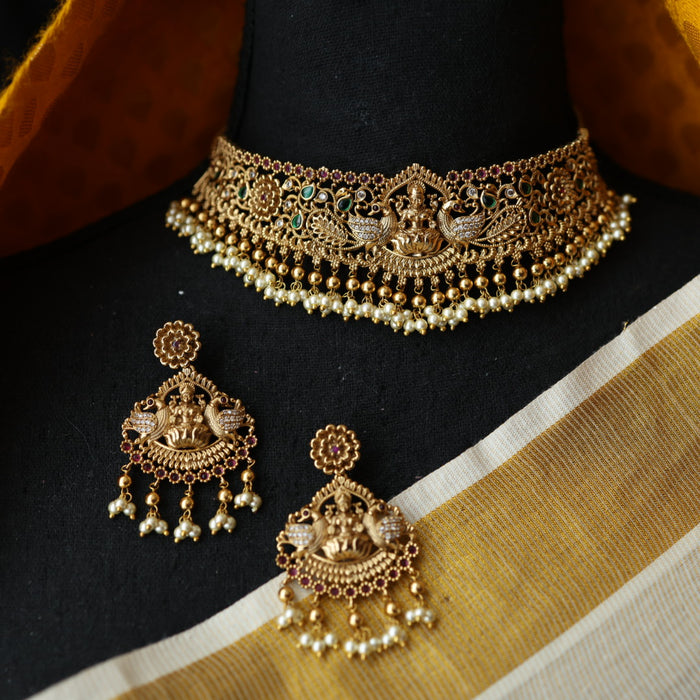 Antique choker necklace and earrings CCB2678