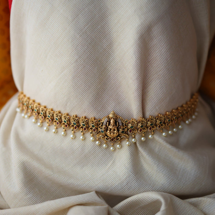 Antique gold and temple design waistchain AW5321