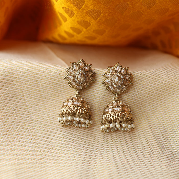 Trendy pearl jumka earring TJ120