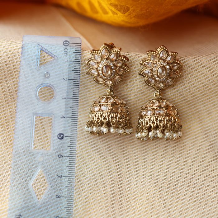 Trendy pearl jumka earring TJ120