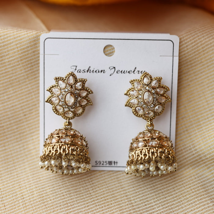 Trendy pearl jumka earring TJ120
