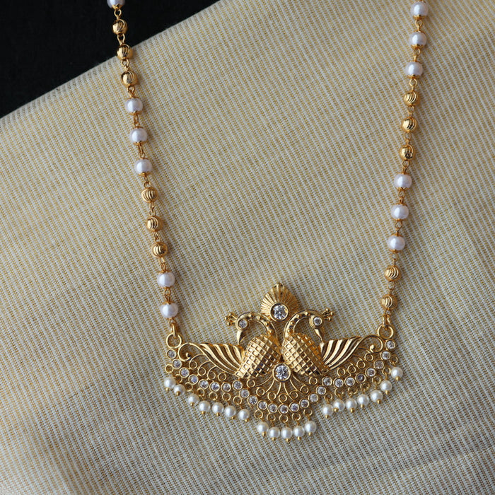 Heritage gold plated padakam necklace HP702