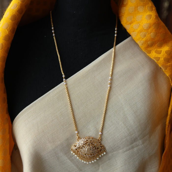 Heritage gold plated padakam necklace HP6965