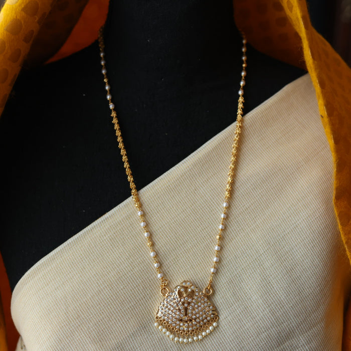 Heritage gold plated padakam necklace HP6978