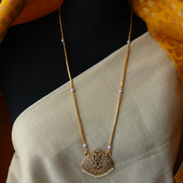 Heritage gold plated padakam necklace HP6977