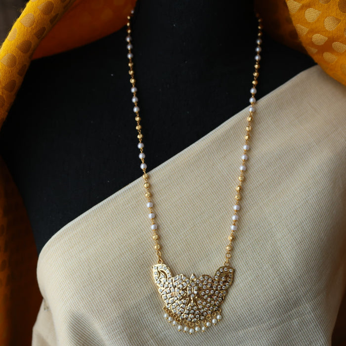 Heritage gold plated padakam short necklace HP6718