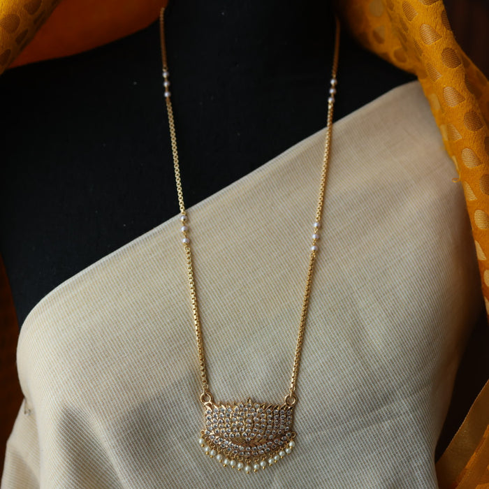 Heritage gold plated padakam necklace HP6923
