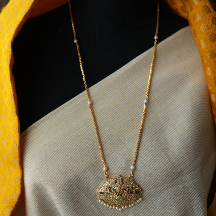 Heritage gold plated padakam necklace HP6933