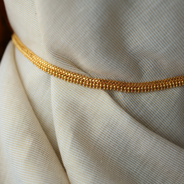 Heritage gold plated plain stone waistchain HW1047