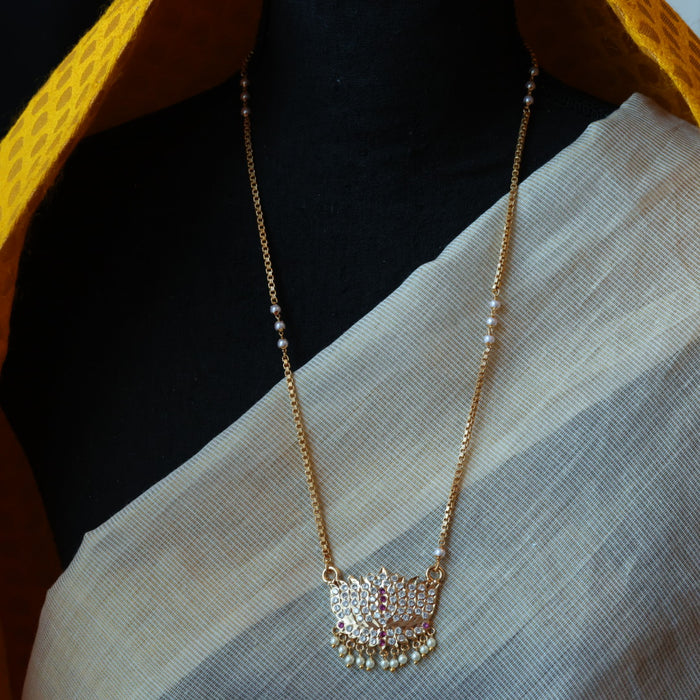 Heritage gold plated padakam necklace HP6111