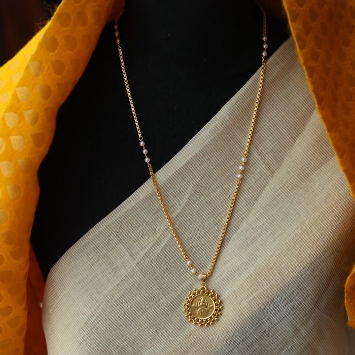 Heritage gold plated padakam long chain HC7613