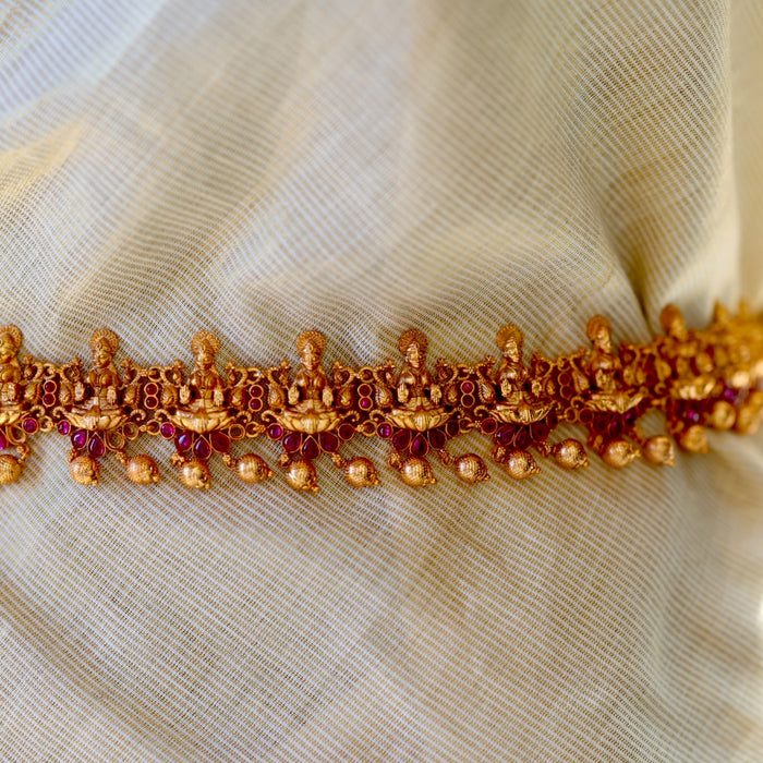 Antique gold temple design waistchain AW4571