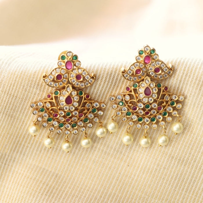 Antique flat earrings AD4533