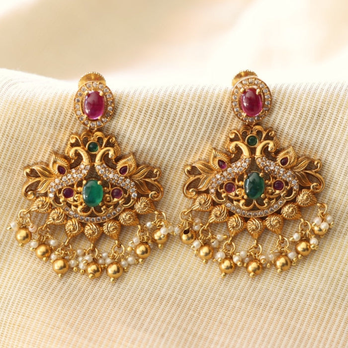 Antique flat earrings AD4534