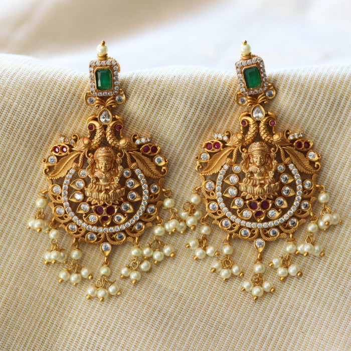 Antique flat earrings AD4536