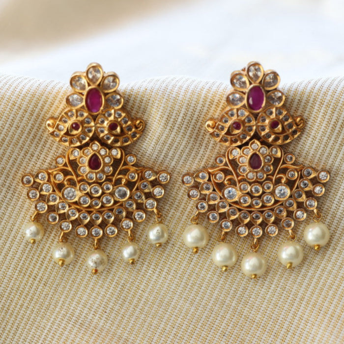 Antique flat earrings AD45356