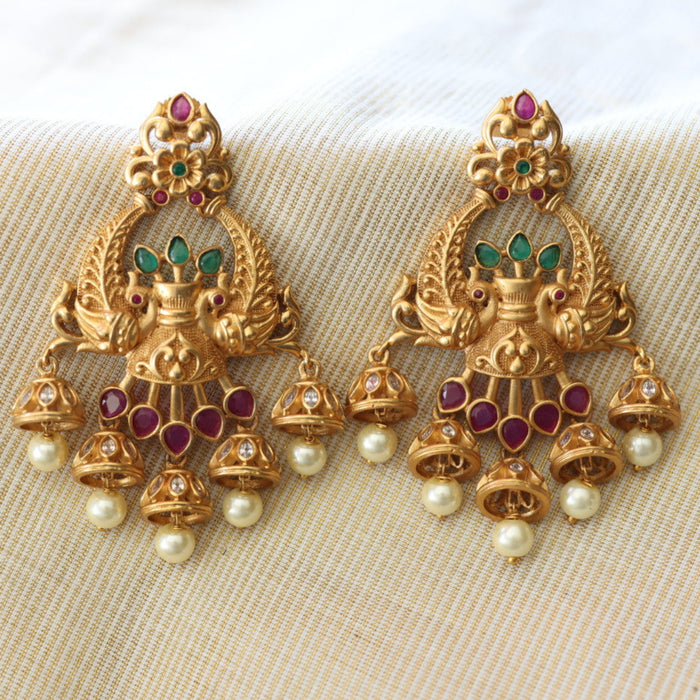Antique flat earrings AD417