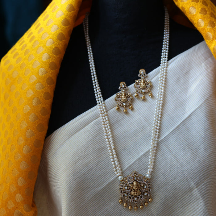 Padmini Antique long necklace with earrings PAD0197