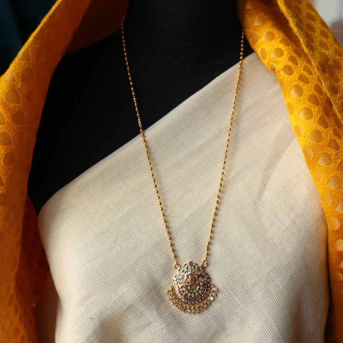 Heritage gold plated padakam necklace HP112