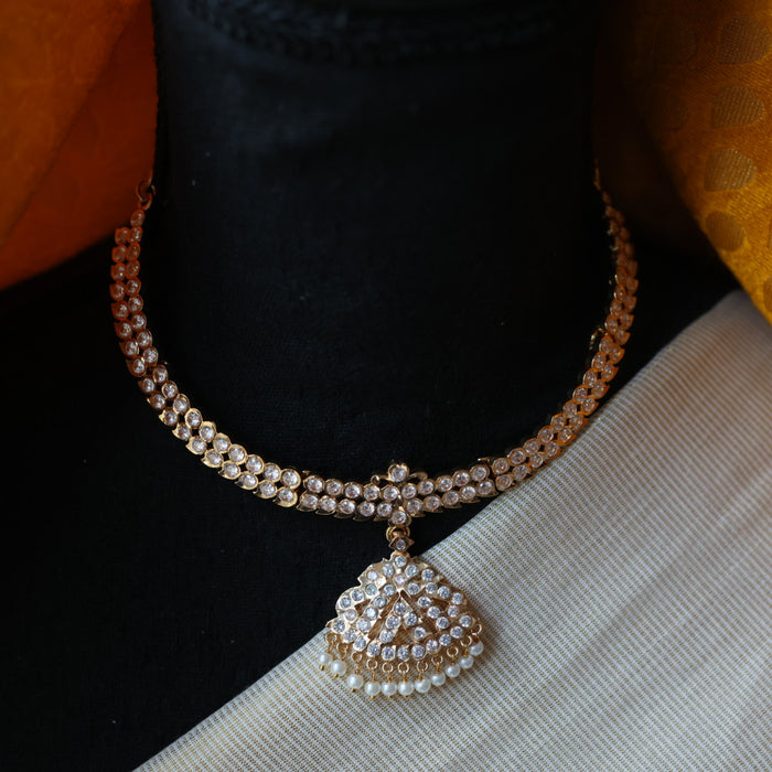 Heritage gold plated short necklace HP214
