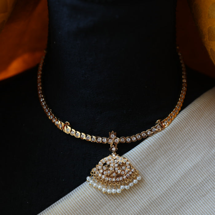 Heritage gold plated short necklace HP217