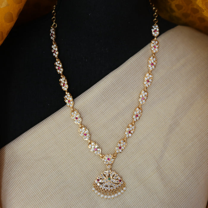Heritage gold plated short necklace HP220